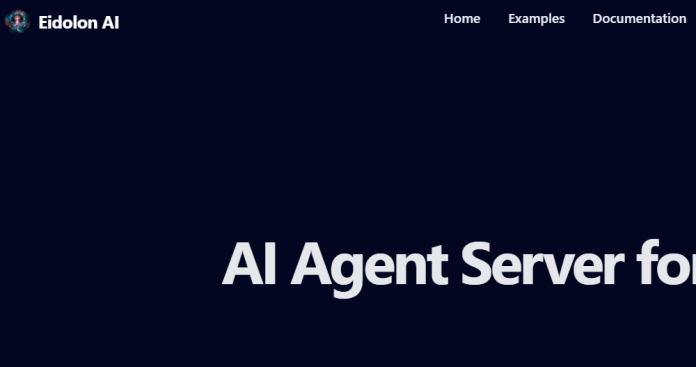 Eidolon AI open-source agent server architecture diagram