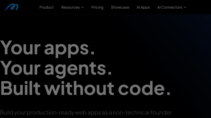 Momen no-code visual builder with AI agent workflow