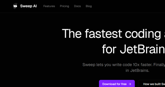 Sweep AI coding assistant autocomplete inside a JetBrains IDE