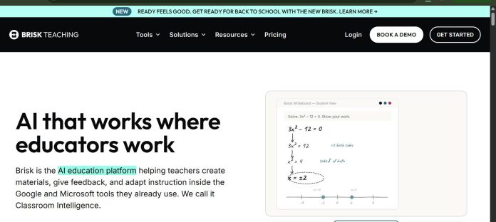 Brisk Teaching AI Chrome extension inside Google Docs