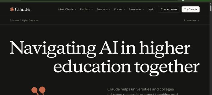 Claude for Education Learning Mode tutor interface