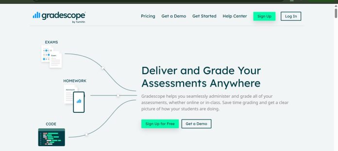 Gradescope AI-assisted grading interface