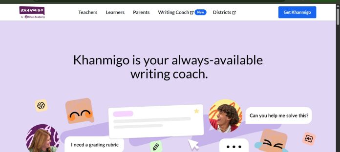 Khanmigo AI Socratic tutor interface